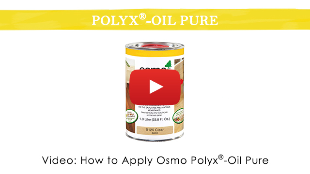 Video of How to apply Osmo Polyx-Oil Pure