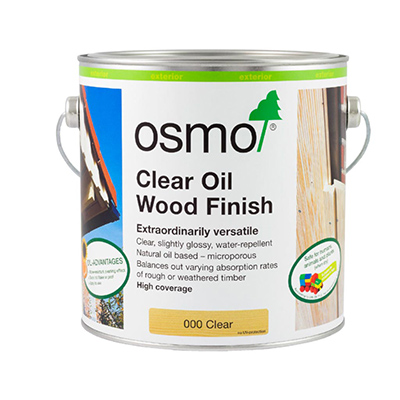 2.5L Can of Osmo Clear Oil Wood Finish 000 Clear