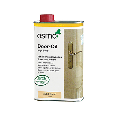 1L Can of Osmo Door Oil 3060 Clear Satin