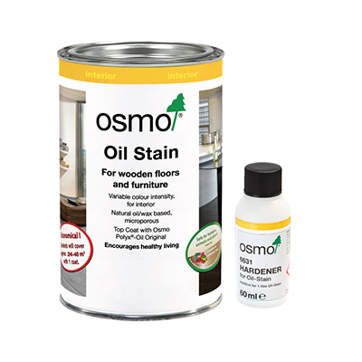 1L Can of Osmo Oil Stain with 6631 Hardener