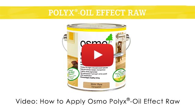 Video of How to apply Osmo Polyx-Oil Effect Raw