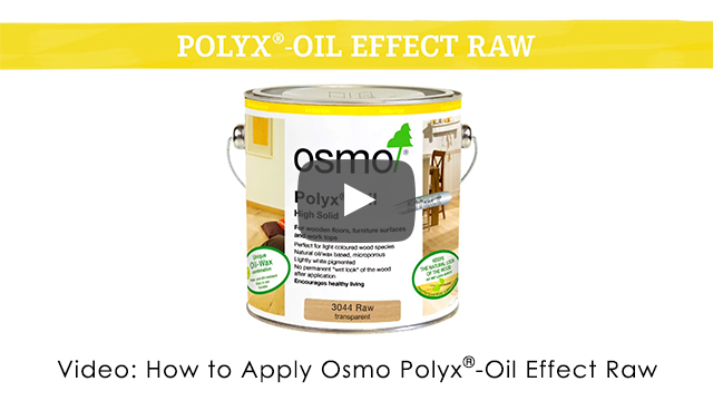 Video of How to apply Osmo Polyx-Oil Effect Raw