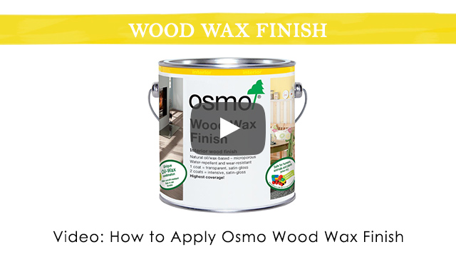 Video of How to apply Osmo Wood Wax Finish