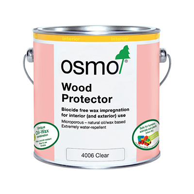 2.5L Can of Osmo Wood Protector 4006 Clear - Biocide-free Wax Impregnation!