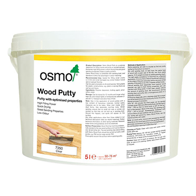5L Can of Osmo Wood Putty 7350 - For Filling Small Joints!